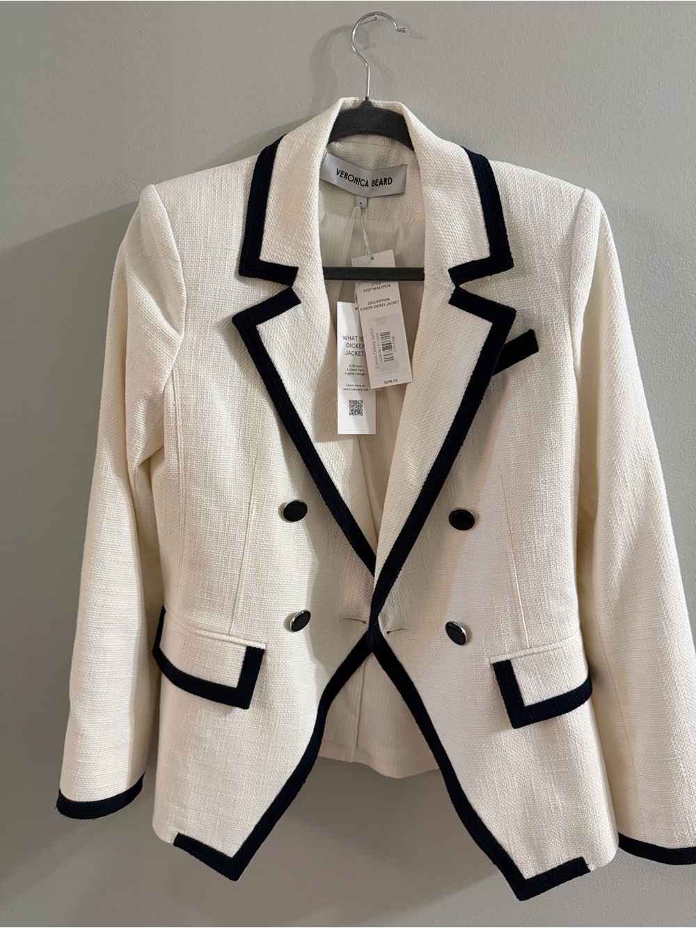 Veronica Beard Dove Edison Dickey Jacket - Cream
